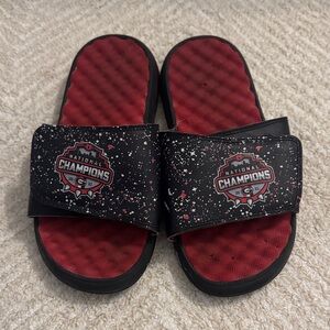 Kids Georgia National Champions Slide Sandals - Red and Black